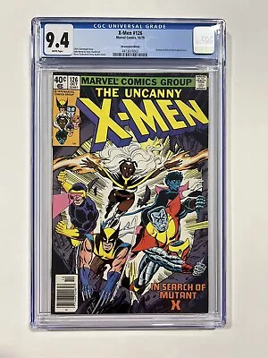 Buy Uncanny X-men 126 Cgc 9.4 White Pages Marvel 1979 Newsstand Edition • 119.92£