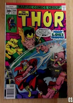 Buy Mighty Thor #264 1977 Glossy Vf+ Loki,executioner,enchantress In Control Asgard • 11.07£