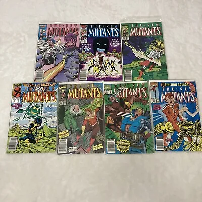 Buy Lot Of Seven Marvel Comics The New Mutants Issues 48 49 52 60 86 93 95 1980’s • 11.83£