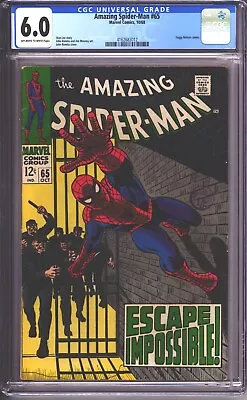 Buy Amazing Spider-Man #65 (1968) CGC 6.0 - Foggy Nelson Cameo - John Romita Cover • 115£