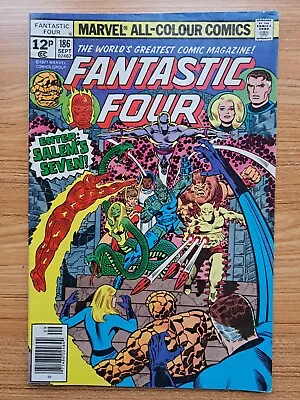 Buy Fantastic Four #186_sept 1977_very Fine_ Enter: Salem's Seven _uk! • 8.99£
