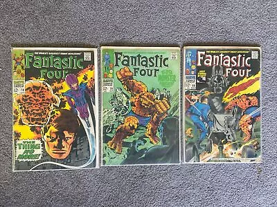 Buy Marvel Silver Age Lot - Fantastic Four 78 79 80 - Lee  Kirby VG To VG/F • 23.72£