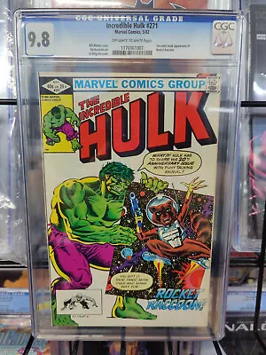 Buy Incredible Hulk #271 (1982) - Cgc Grade 9.8 - 1st Rocket Raccoon Comic App! • 723.15£