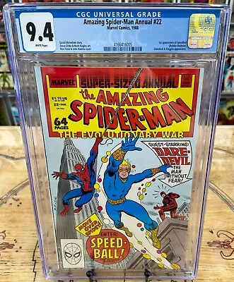 Buy AMAZING SPIDER-MAN ANNUAL #22 CGC 9.4 Ditko Art, Romita Sr. Cover - Key Issue • 115.93£