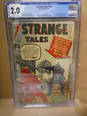 Buy Marvel Comics Strange Tales 111 1st Baron Mordo CGC 2.0 Avengers 1963 • 329.99£