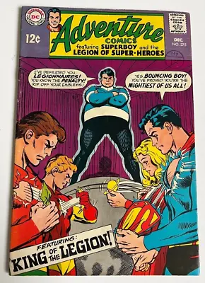 Buy ADVENTURE COMICS No 375_DEC 1968_FINE _SUPERBOY_THE LEGION OF SUPER-HEROES! • 9£
