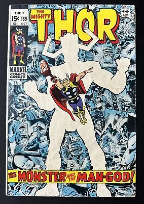 Buy The Mighty Thor #169 Origin Of Galactus - Jack Kirby (Marvel Comics, 1969) • 31.66£
