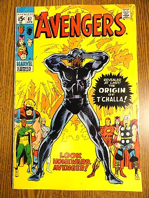 Buy Avengers #87 Buscema Cover Key Origin T'Challa Black Panther 1st Print Marvel • 74.82£