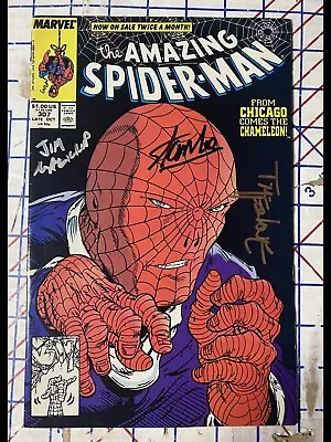 Buy Amazing Spider-Man 307 Signed 3X By Stan Lee,Todd McFarlane, And Jim Salicrup • 238.30£