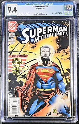 Buy Action Comics 775 CGC 9.4 NM 1st Manchester Black & Elite Superman DC Comics • 79.05£