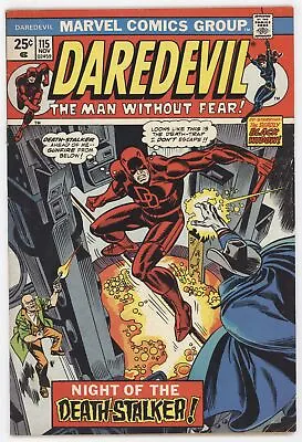 Buy Daredevil 115 Marvel 1974 FN Black Widow Death Stalker Hulk 181 1st Wolverine Ad • 27.75£
