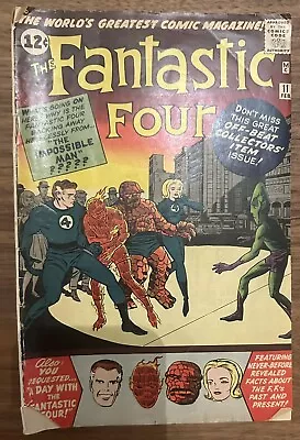 Buy Fantastic Four # 11 - Marvel 2/1962 The Impossible Man App. Origin Retold • 271.83£