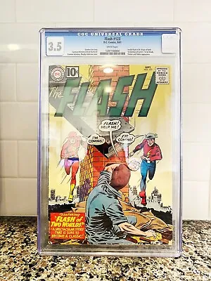 Buy Flash #123 Cgc 3.5 Rare White Pages 1st Flash In Silver Age Origin Of Both 🔑 • 748.94£