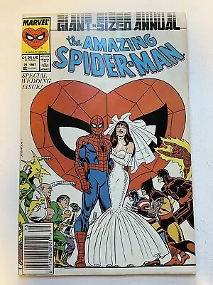 Buy Amazing Spider-Man Annual #21 Newsstand Variant Marvel 1987 • 19.99£