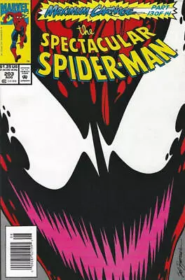 Buy Spectacular Spider-Man, The #203 (Newsstand) VG; Marvel | Low Grade - Maximum Ca • 18.97£