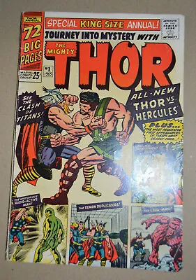 Buy Journey Into Mystery King Size Annual With The Mighty Thor #1 1st App Hercules • 199.79£