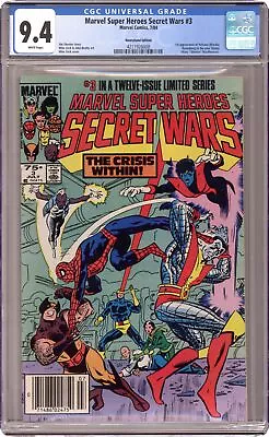 Buy Marvel Super Heroes Secret Wars #3N CGC 9.4 Newsstand 1984 4211926008 • 58.50£