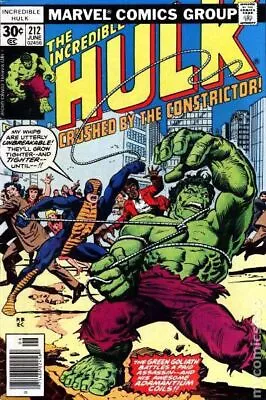 Buy Incredible Hulk #212 VG 1977 Stock Image Low Grade • 6.08£
