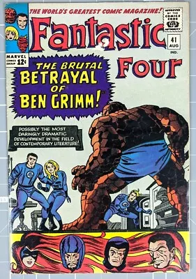 Buy FANTASTIC FOUR #41 (1965) -  FF Vs FRIGHTFUL FOUR VG • 28.01£