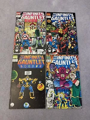 Buy Infinity Gauntlet #2-5 (2, 3, 4, 5) - Thanos Silver Surfer Galactus 1991 All Nm • 25£