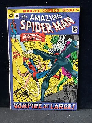 Buy THE AMAZING SPIDER-MAN #102 1971 Marvel Comic Origin 2nd App Of MORBIUS • 221.17£