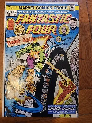 Buy Fantastic Four #167 Thing Vs Hulk • 7.90£
