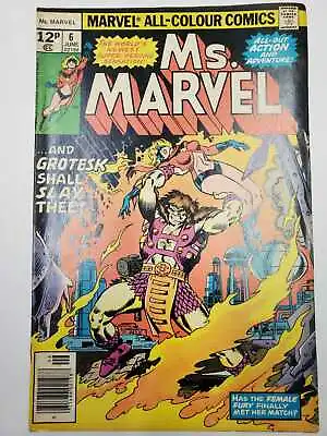 Buy Ms. Marvel #6 (1977) Vg/fn Pence Copy Marvel • 14.95£