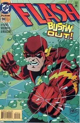 Buy FLASH #90 Vol. 2 (1994) NM | On The Run | Mike Wieringo Cover • 2.76£