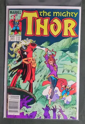 Buy The Mighty Thor #347 - Vintage Marvel Comic September 1984 (Bag & Board) • 6.40£