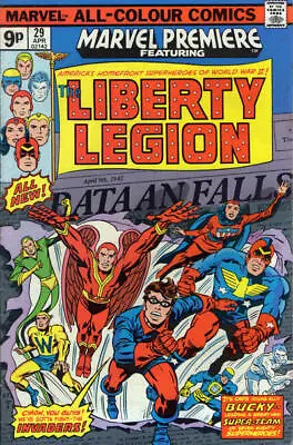 Buy Marvel Premiere (1972) #  29 UK Price (4.0-VG) Liberty Legion 1976 • 5.40£
