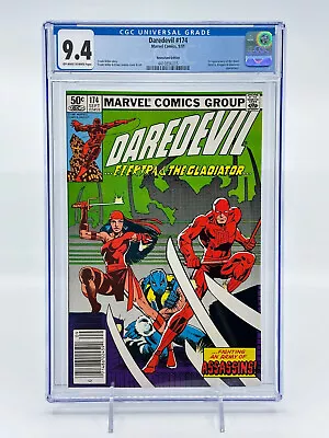 Buy Daredevil #174 Newsstand CGC 9.4 Off-White To White Pages 1st App Of The Hand • 55.60£