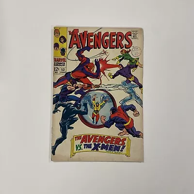 Buy The Avengers #53 1968 VG Avengers Vs X-Men  *Detached Bottom* • 30£