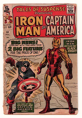 Buy Tales Of Suspense #59, FIRST JARVIS, JACK KIRBY, DON HECK, Marvel 1964 GD- • 30.13£