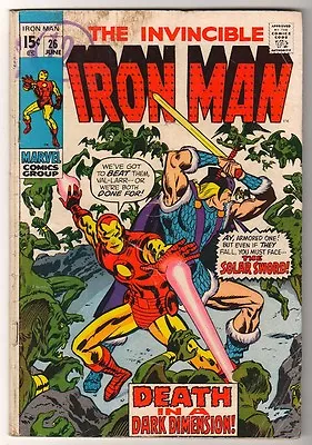 Buy MARVEL Comics  IRON MAN  #26 1970 VG- Avengers 3.0 GRADE COLLECTOR APPEARANCE • 18.99£