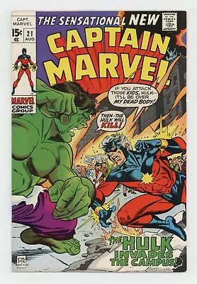 Buy Captain Marvel #21 VG+ 4.5 1970 • 16.06£