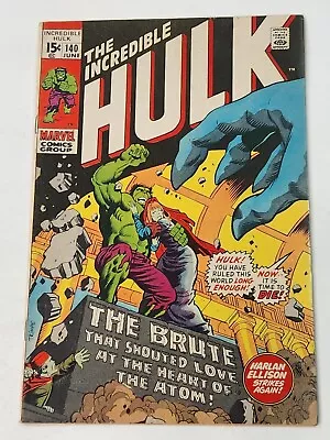 Buy Incredible Hulk 140 1st App Jarella Marvel Comics Early Bronze Age 1971 • 32.16£