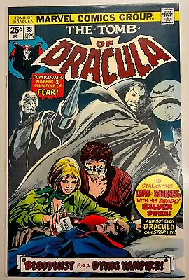 Buy Bronze Age Marvel Comic Tomb Of Dracula Key Issue 38 High Grade VF/NM • 10£