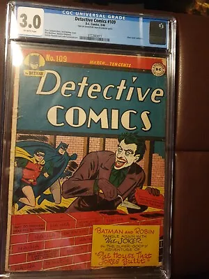 Buy Detective Comics 109. CGC 3.0. Joker Cover. • 1,100£