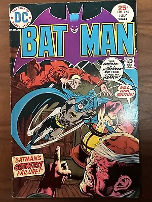 Buy Batman #265 FN- Cover Art By Rich Buckler And Dick Giordano (DC 1975) • 12.65£