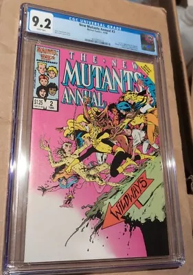 Buy New Mutants Annual #2 CGC 9.2 WP MARVEL COMICS 1986 1st App Psylocke • 70.11£