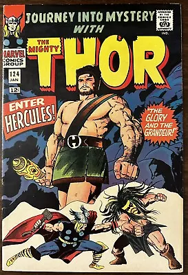 Buy 1966 Journey Into Mystery With The Mighty Thor #124 Marvel Comic Book 8.5 VF+ $! • 92.14£
