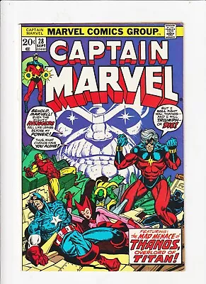 Buy CAPTAIN MARVEL #28  Thanos MARVEL COMIC STARLIN COVER AND STORY • 28.15£