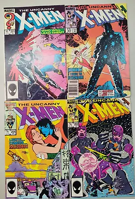 Buy The Uncanny X-Men #201,202,203,204 Marvel 1986 Comic Books • 23.64£