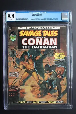 Buy SAVAGE TALES #2 CONAN Barry Smith Marvel 1973 KULL Brunner WRIGHTSON CGC 9.4 • 149.61£
