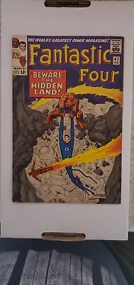 Buy Fantastic Four #47 Kirby! 2nd Black Bolt! 3rd Inhumans! Marvel 1966 FN- • 48.19£
