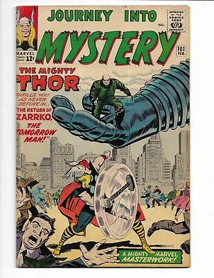Buy Journey Into Mystery 101 - Vg/f 5.0 - 2nd Avengers Crossover - Thor (1964) • 100.52£