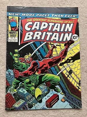 Buy Captain Britain #26 - Marvel Uk 1977 • 4.99£