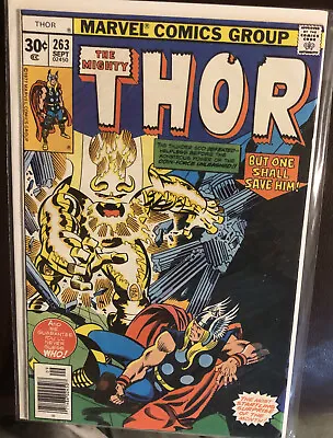 Buy The Mighty Thor 263 1st Appearance Of The Odin Beast John Buscema Cover Art 1977 • 8.02£