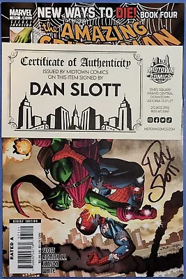 Buy Amazing Spider-man #571 Variant 2008 Nm 2nd Anti-venom Signed Dan Slott + Coa • 15.76£