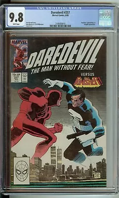 Buy Daredevil #257 CGC 9.8 Marvel Comic 1988 White Pages Punisher Kingpin • 75.95£